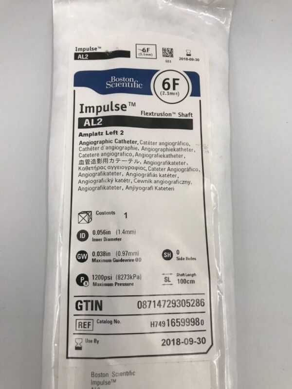 Boston Scientific 1659998 Impulse AL2 Amplatz Left 2 Angiographic ...