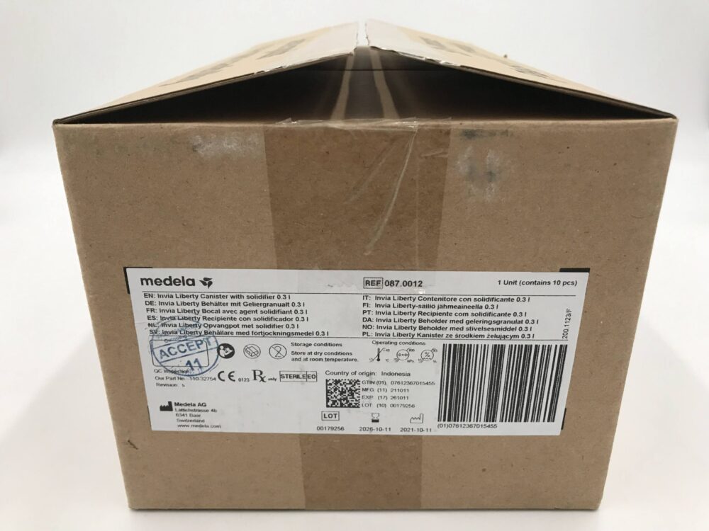 Medela 087.0012 Invia Liberty Canister with Solidifier 0.3 l (10/Box