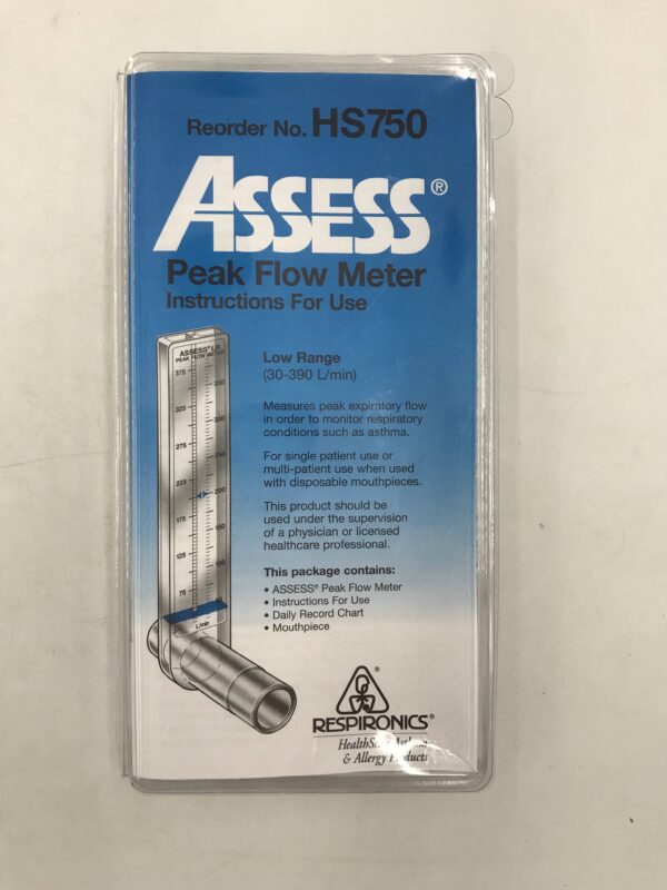 RESPIRONICS HS750 Assess Peak Flow Meter Low Range (30390L/min) GB