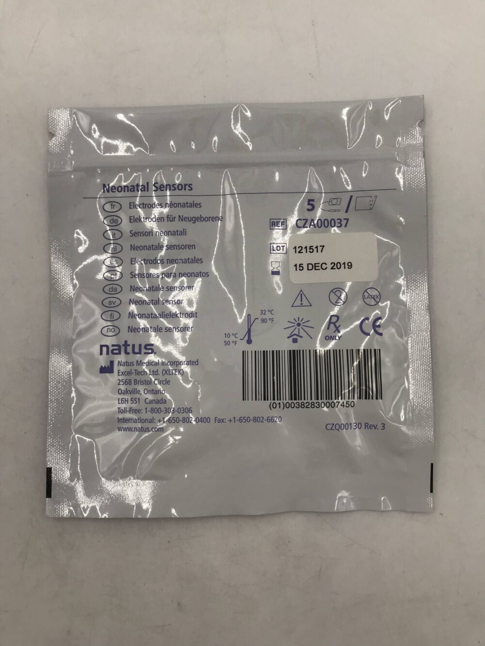 NATUS MEDICAL CZA00037 Neonatal Sensors (5/Pkg)(X) - GB TECH USA
