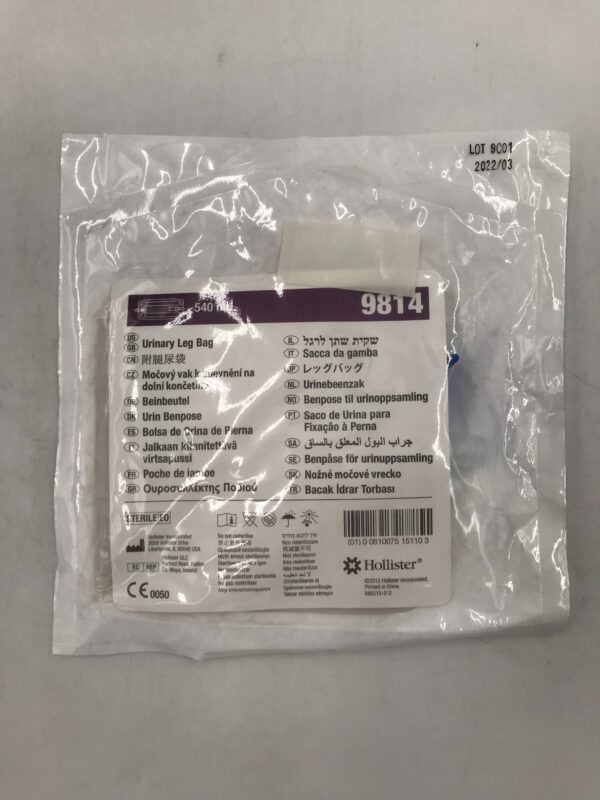 HOLLISTER 9814 Urinary Leg Bag 540mL (X) GB TECH USA