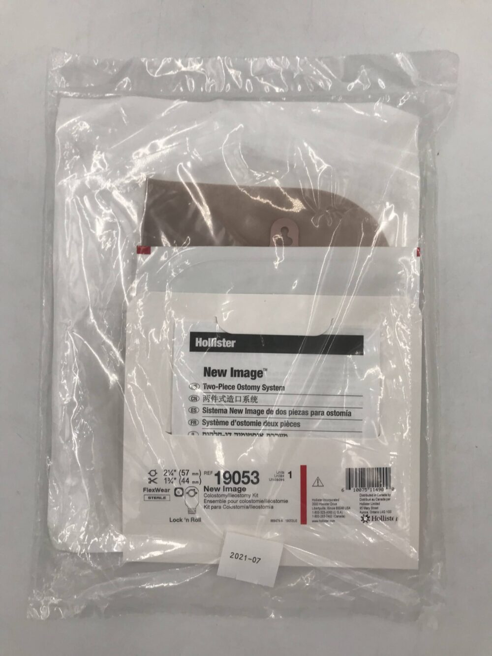 HOLLISTER 19053 New Image Colostomy / Ileostomy FlexWear Kit 57mm x