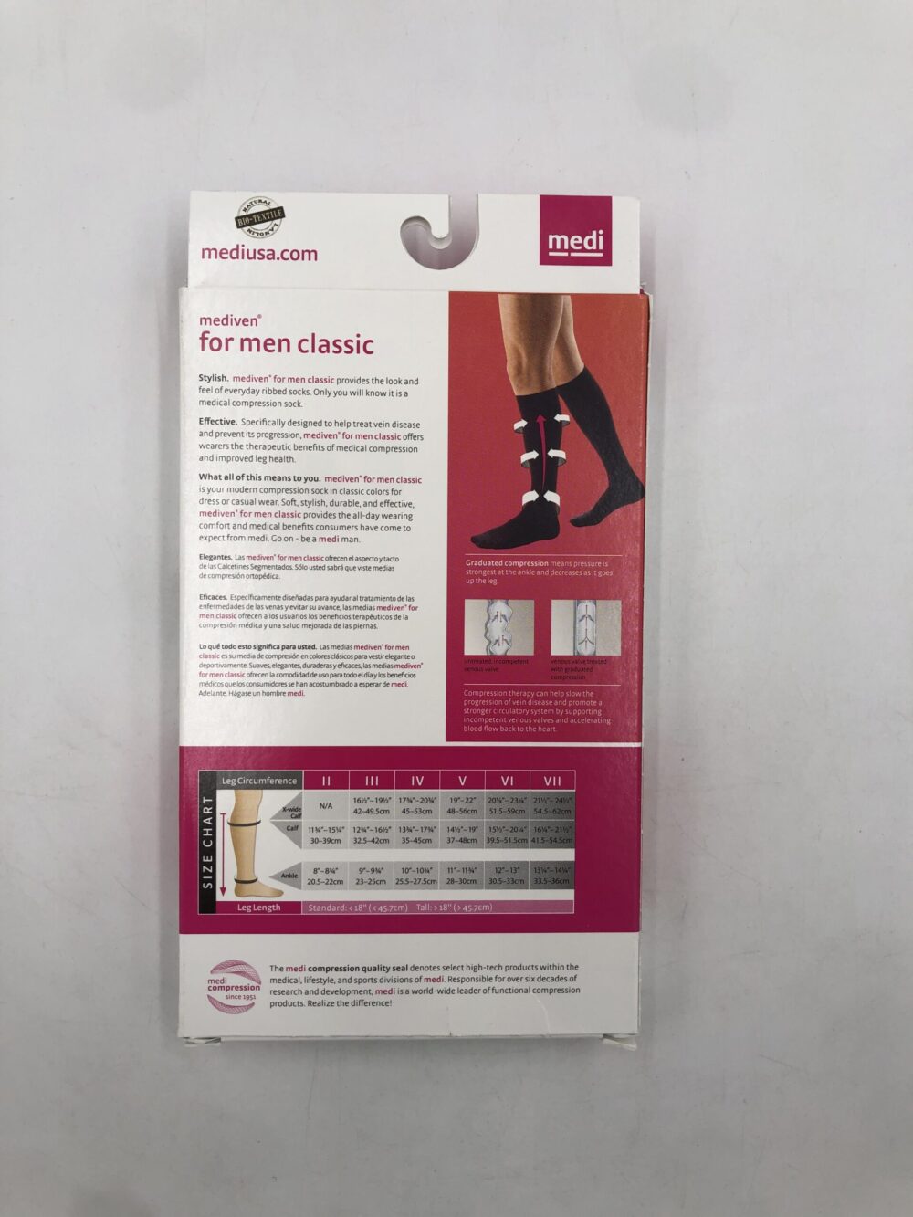 Mediven C140576 Compression Stockings For Men Classic EW Calf