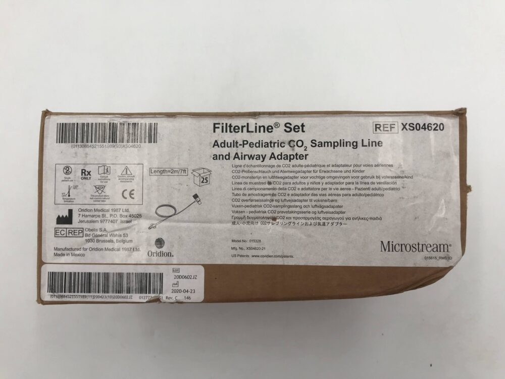 Oridion XS04620 Microstream FilterLine Set AdultPediatric CO2 Sampling