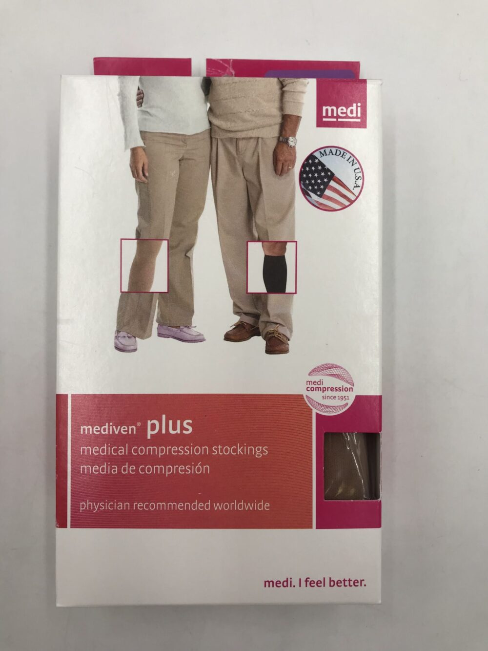 Mediven 29603 Compression Stockings Plus Thigh w/Topband Closed Toe Beige  30-40 Size III - GB TECH USA
