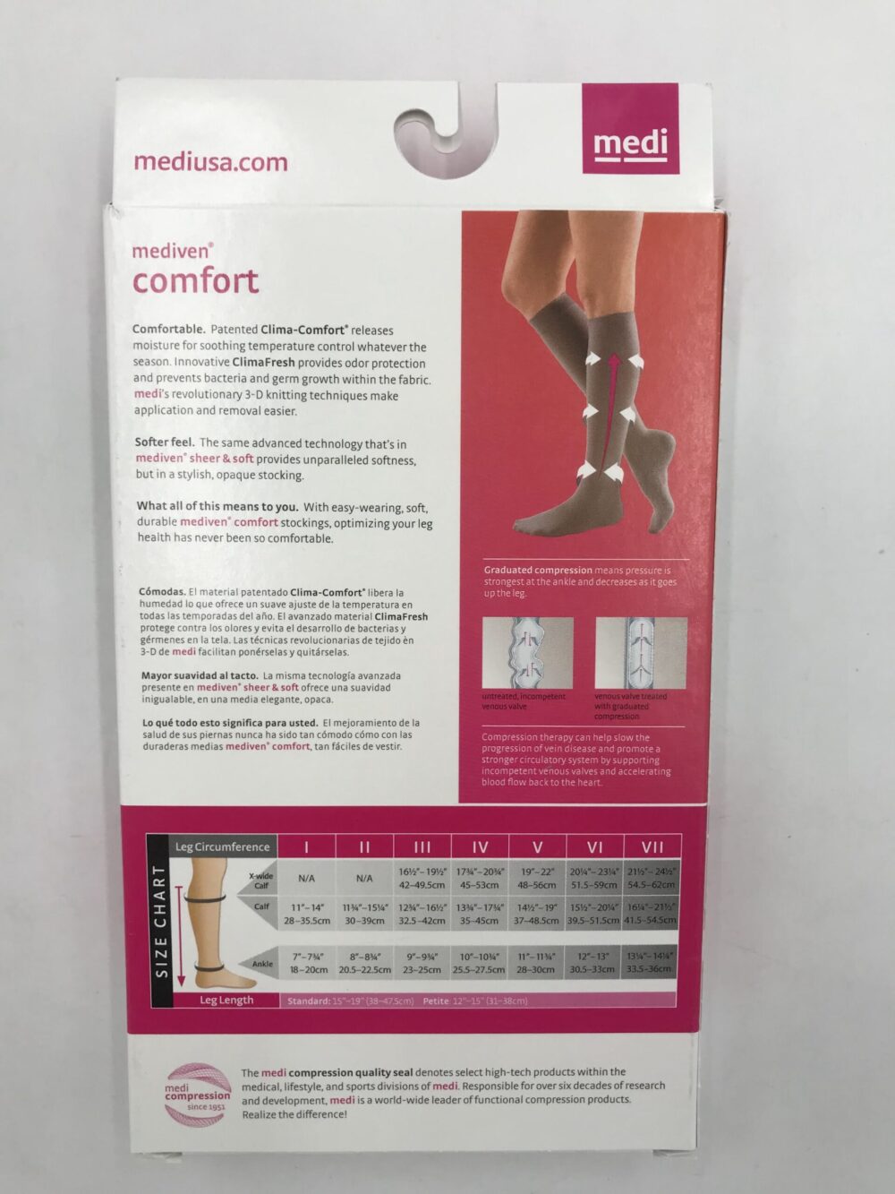 Mediven 49402 Compression Stockings Comfort Calf Petite Open Toe