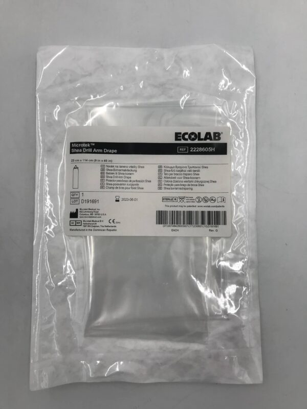MICROTEK MEDICAL 2228605H Ecolab Shea Drill Arm Drape 23cm x 114cm (X