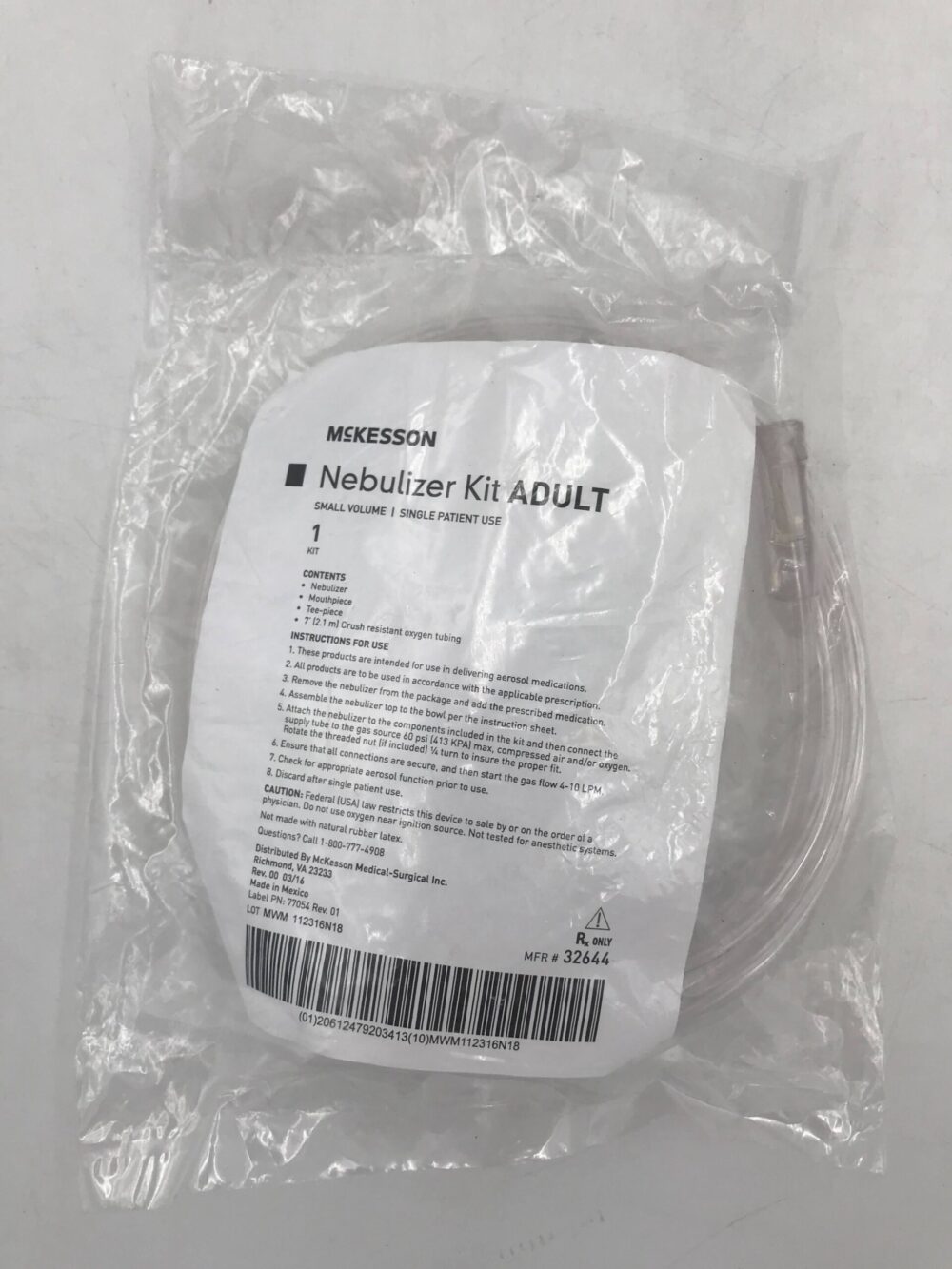 McKesson 32644 Nebulizer Kit Adult Small Volume GB TECH USA
