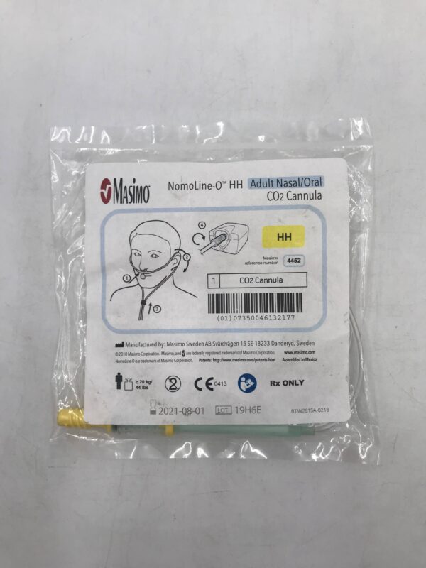 MASIMO 4452 NomolineO HH Adult Nasal/Oral CO2 Cannula (X) GB TECH USA