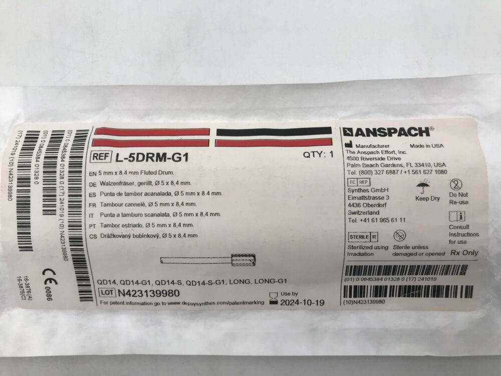 Anspach L-5DRM-G1 Fluted Drum 5mm x 8.4mm - GB TECH USA