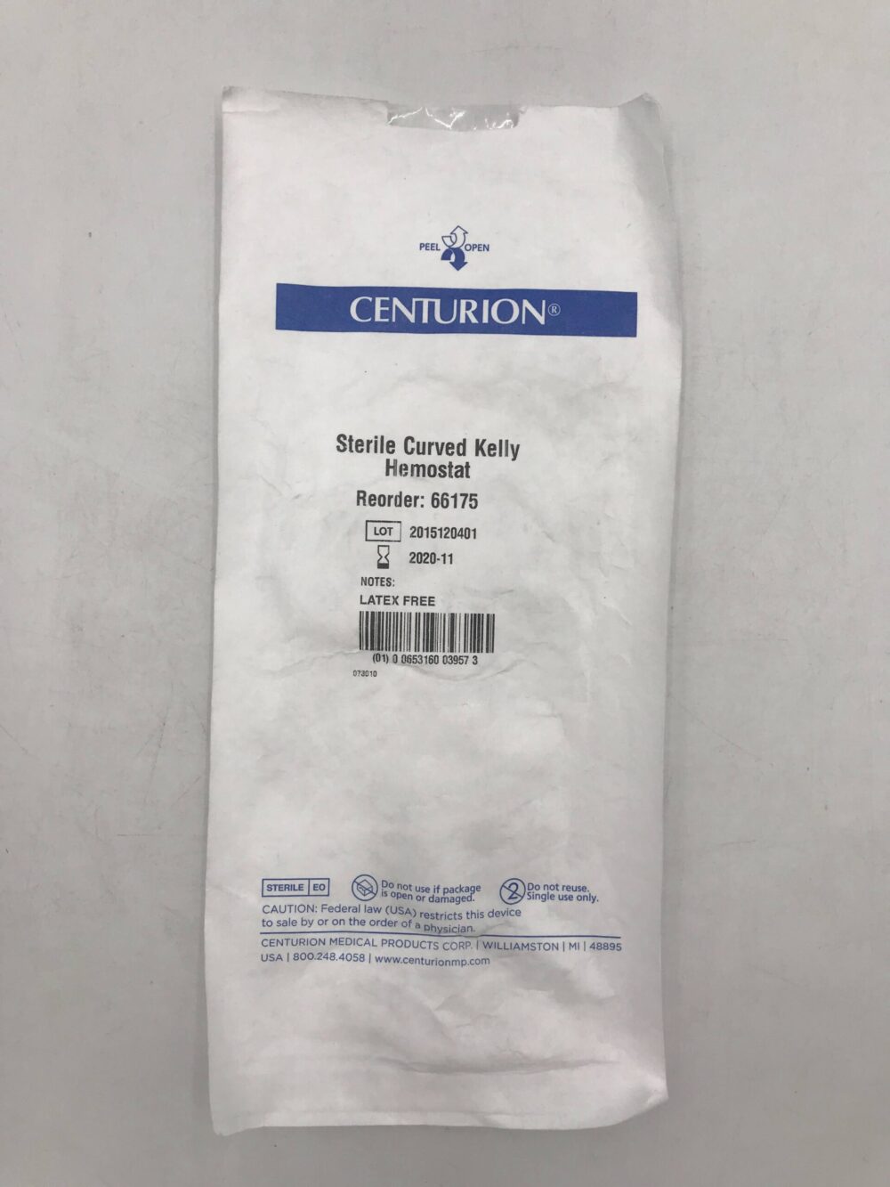 CENTURION 66175 Curved Kelly Hemostat (X) GB TECH USA