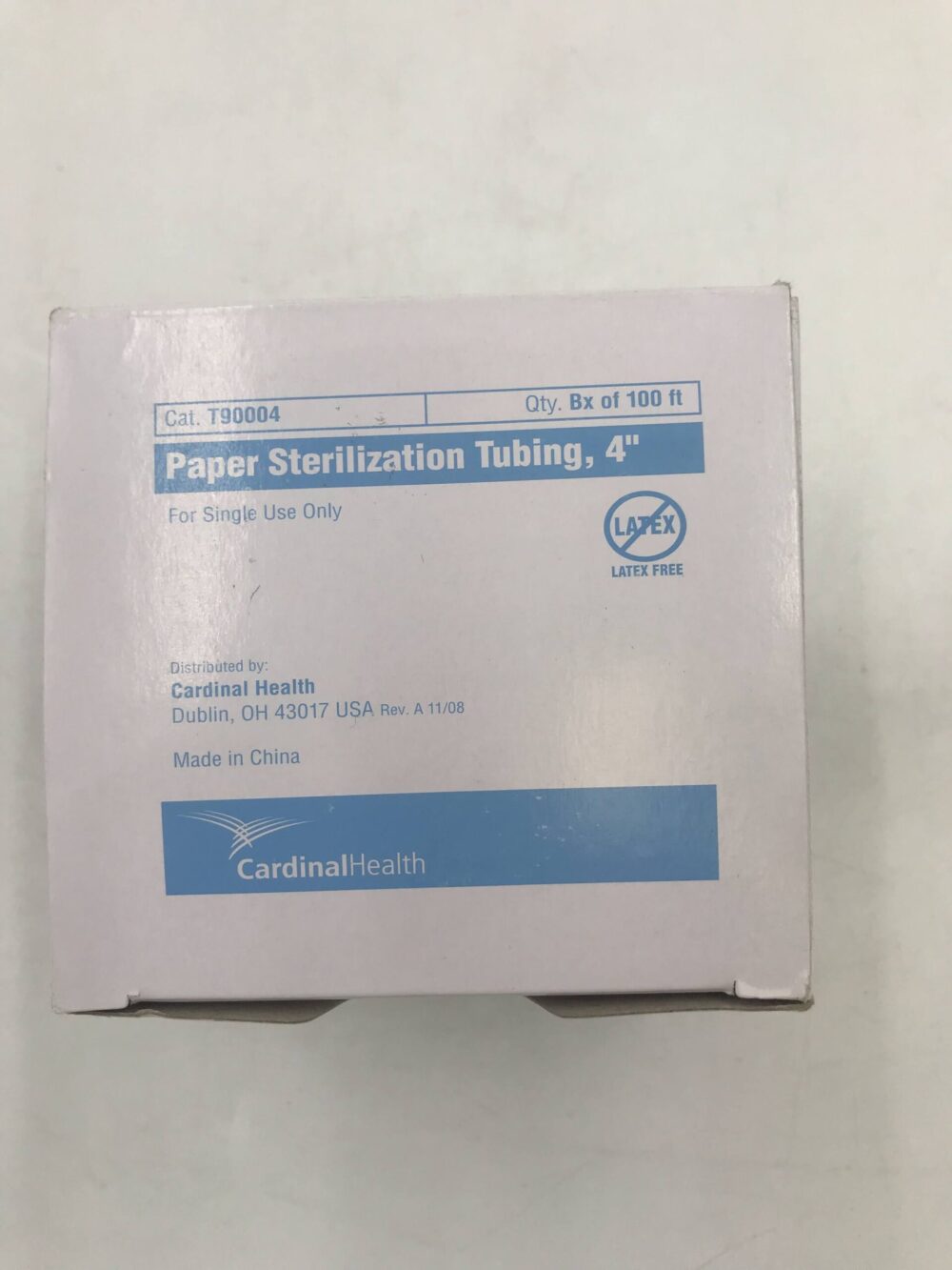 Cardinal Health T90004 Paper Sterilization Tubing, 4″ (Box of 100ft) (X