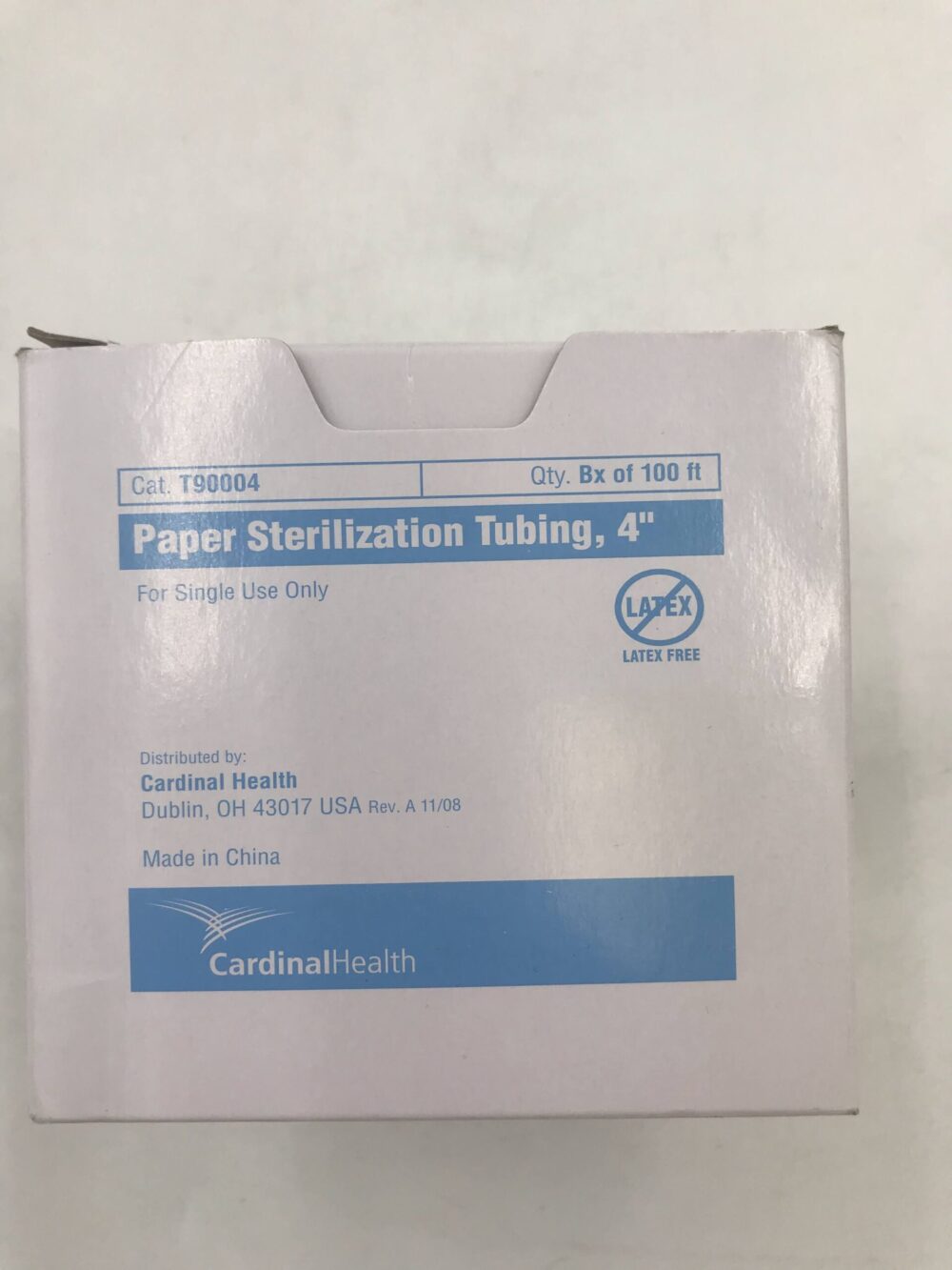Cardinal Health T90004 Paper Sterilization Tubing, 4″ (Box of 100ft) (X