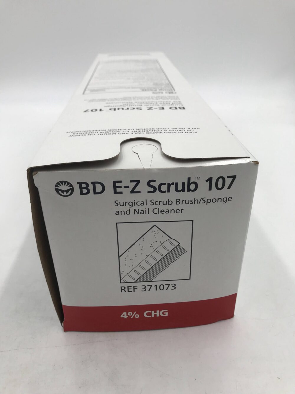 BD 371073 EZ Scrub 107 Surgical Scrub Brush/Sponge and Nail Cleaner w