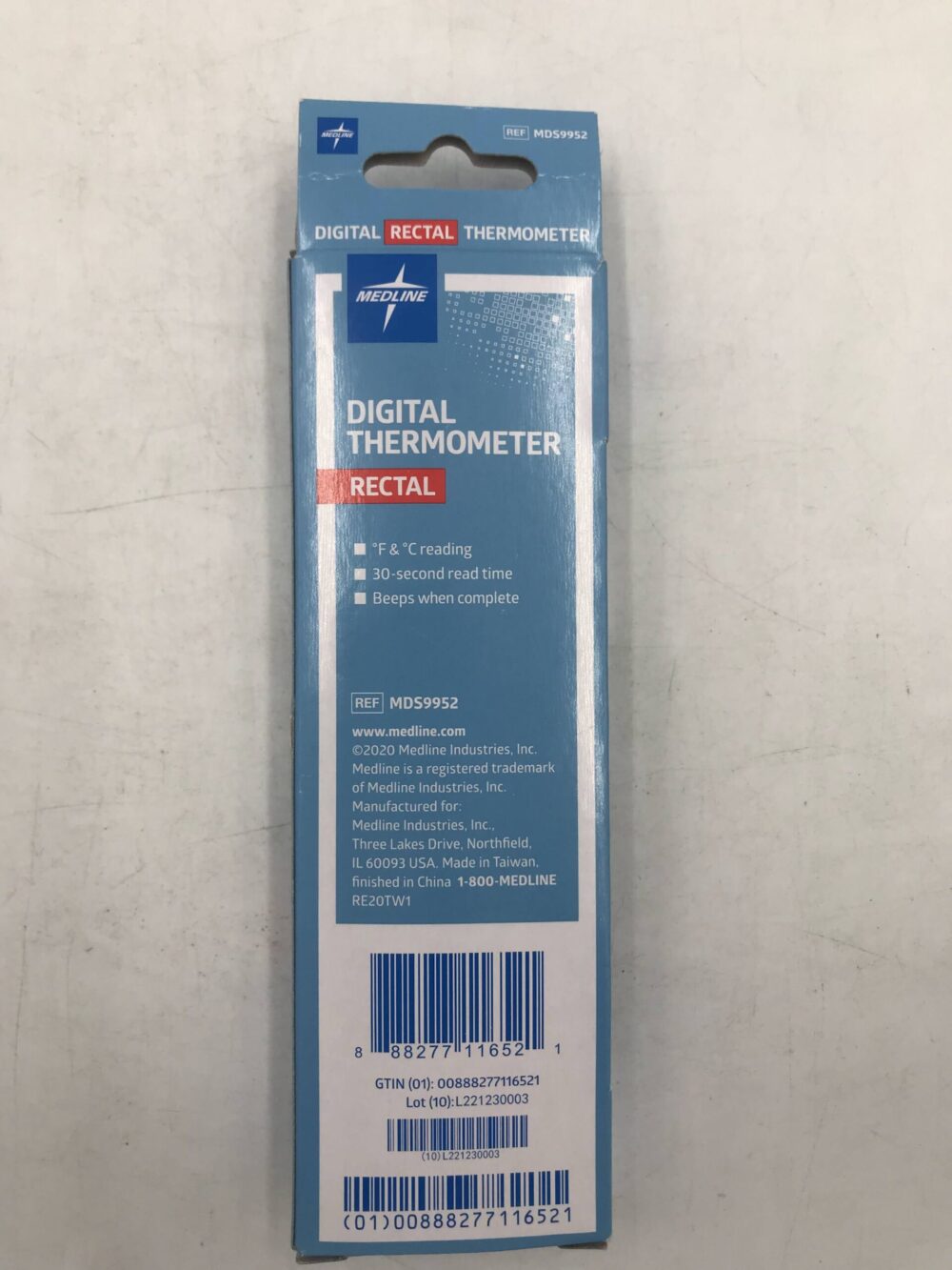 Medline MDS9952 Digital Thermometer Rectal GB TECH USA