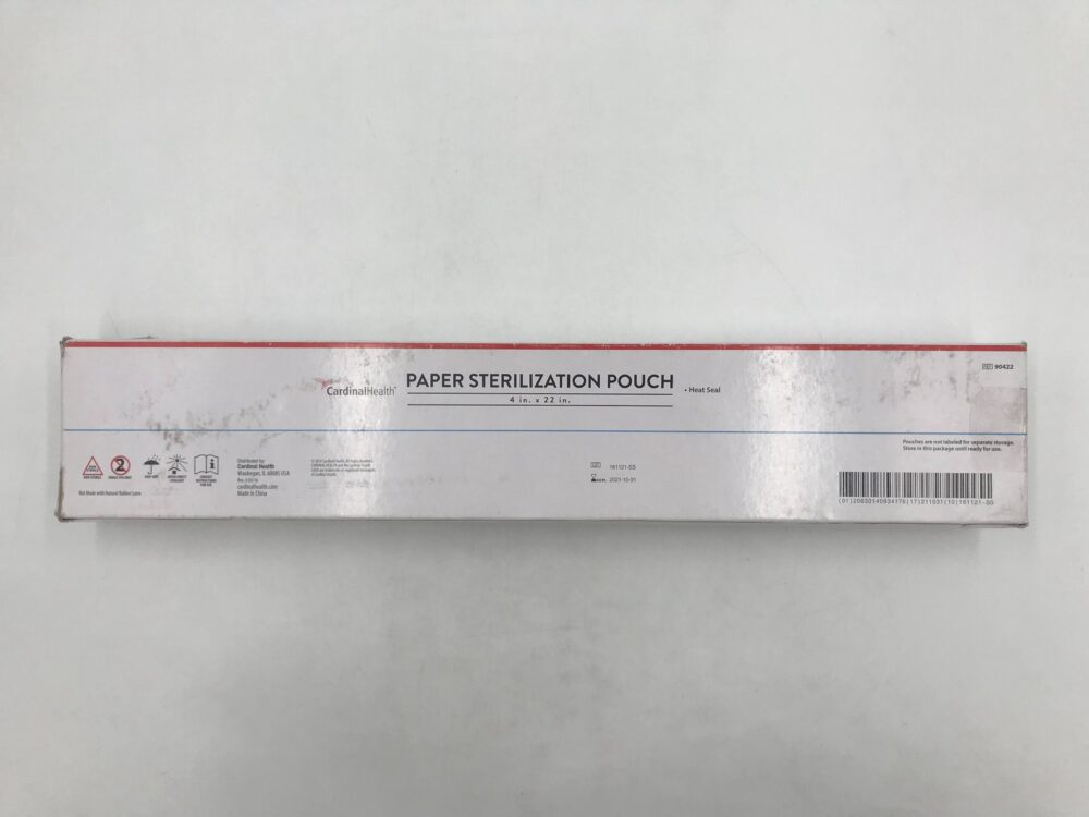 Cardinal Health 90422 Paper Sterilization Pouch Heat Seal 4in x 22in