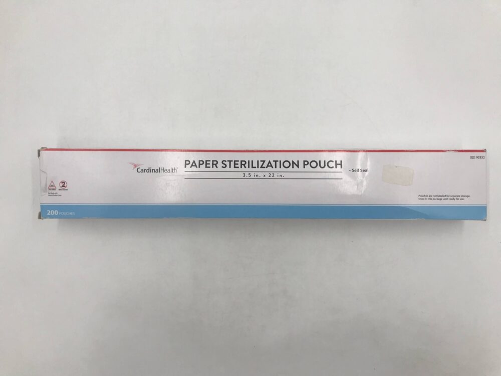 Cardinal Health 92322 Paper Sterilization Pouch Self Seal 3.5in x 22in