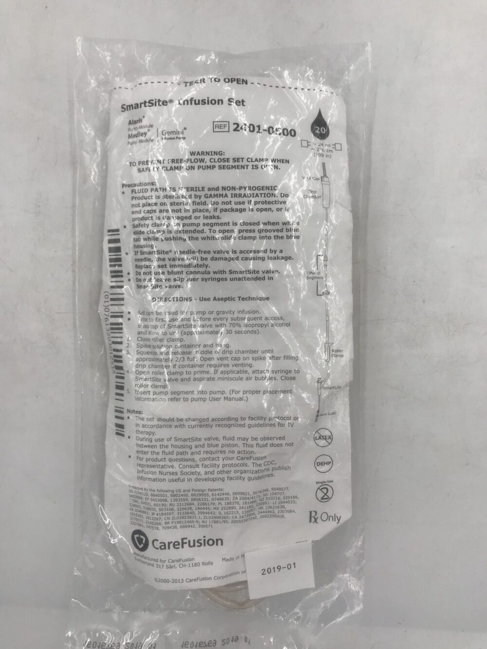 CareFusion 24010500 SmartSite Infusion Set 20 Drops (X) GB TECH USA