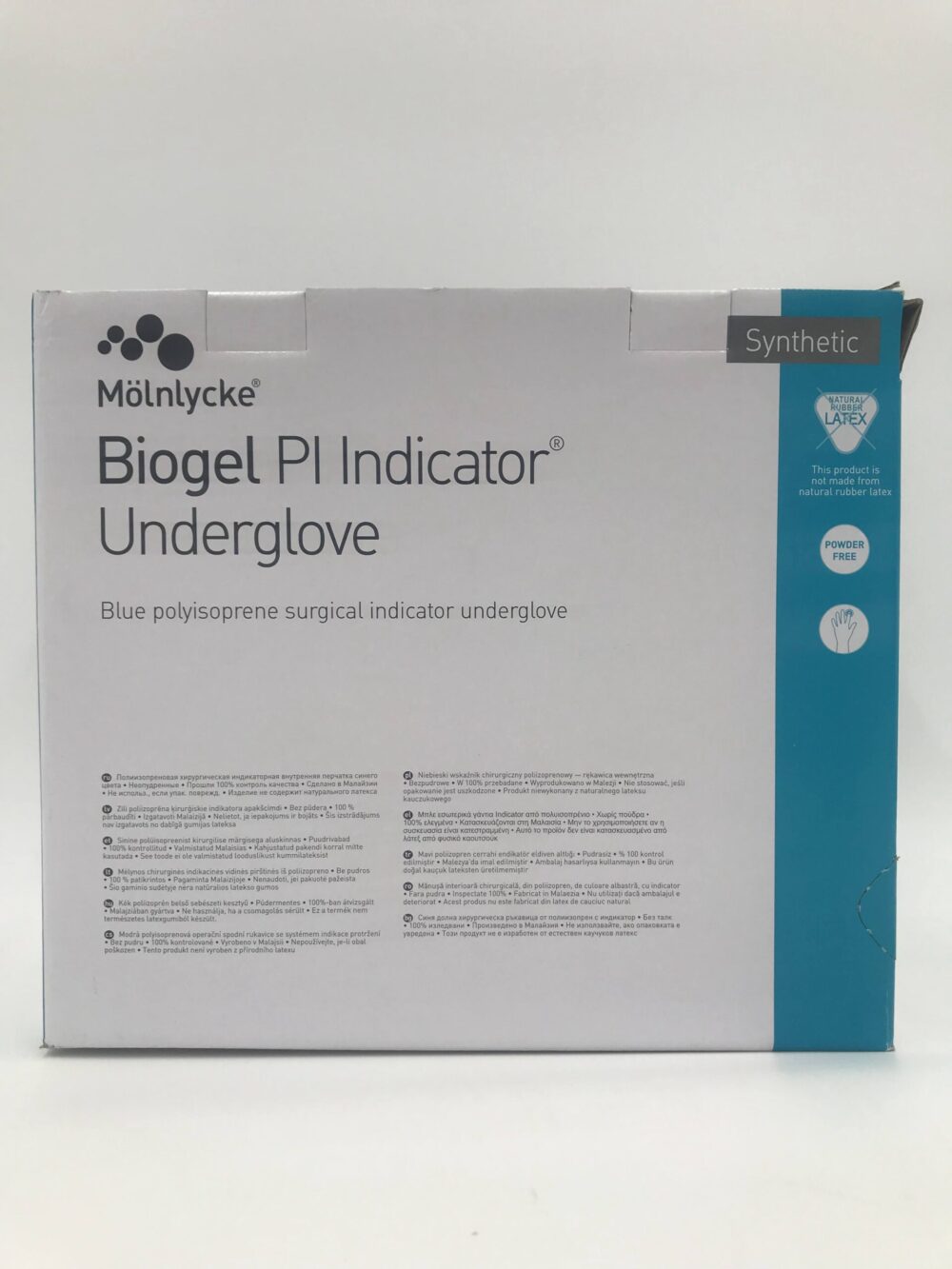 Molnlycke 41660 Biogel PI Indicator Underglove Blue Polyisoprene