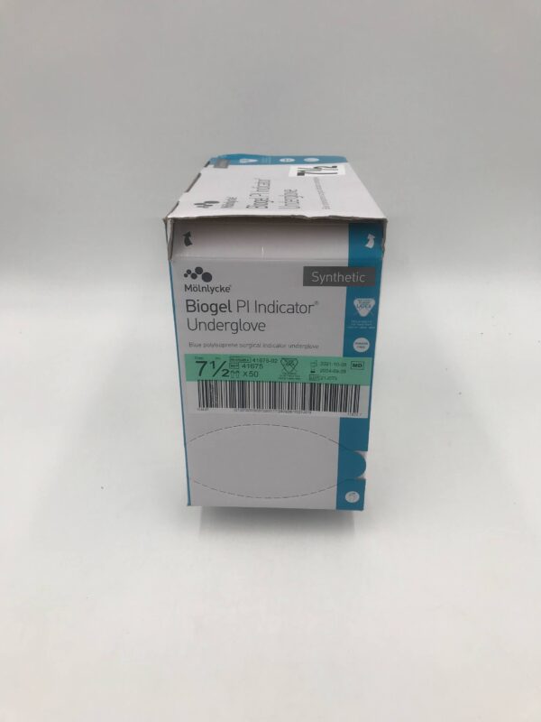 Molnlycke 41675 Biogel PI Indicator Underglove Blue Polyisoprene