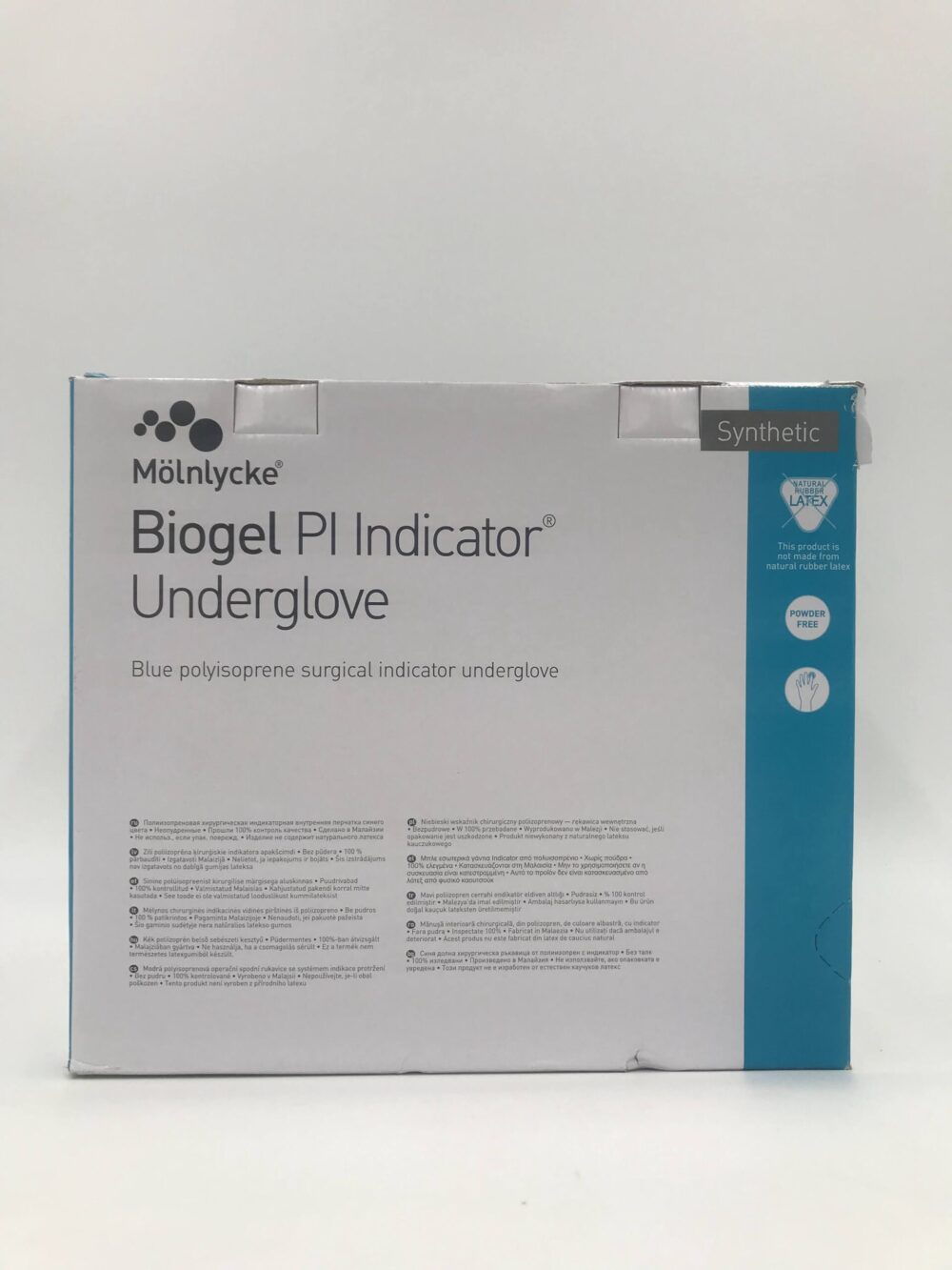 Molnlycke 41675 Biogel PI Indicator Underglove Blue Polyisoprene