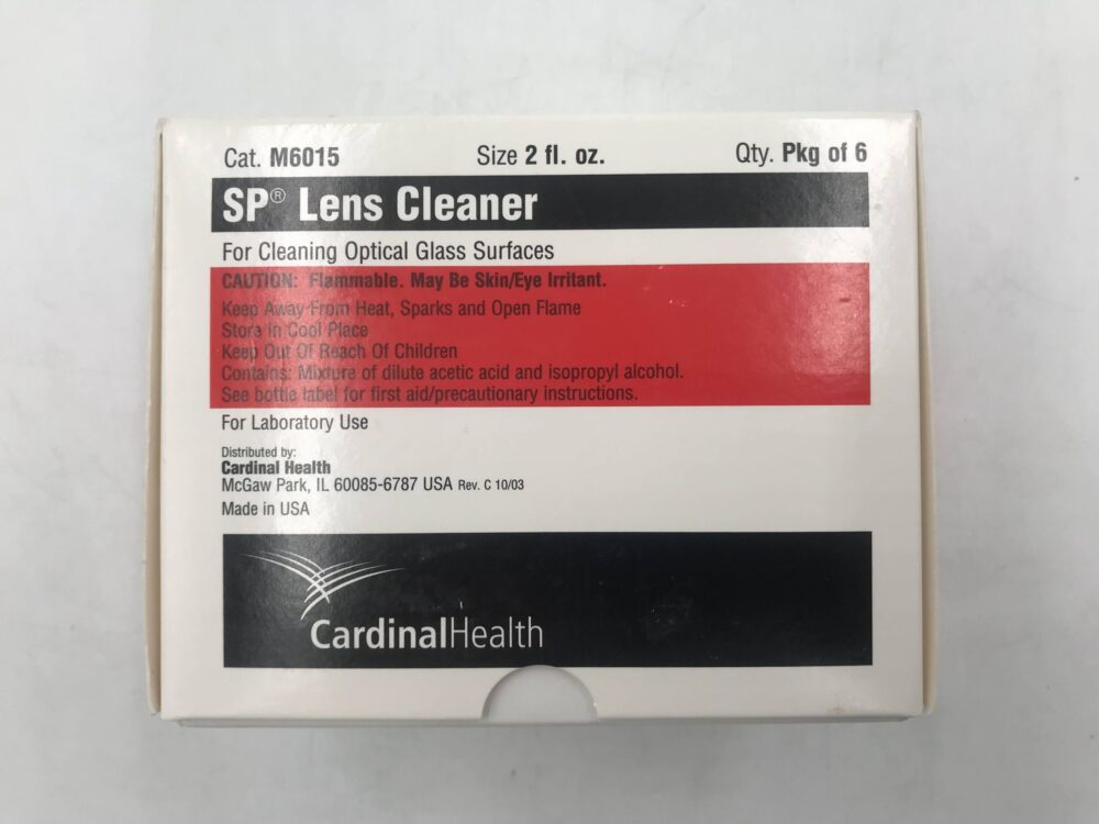 Cardinal Health M6015 SP Lens Cleaner For Cleaning Optical Glass
