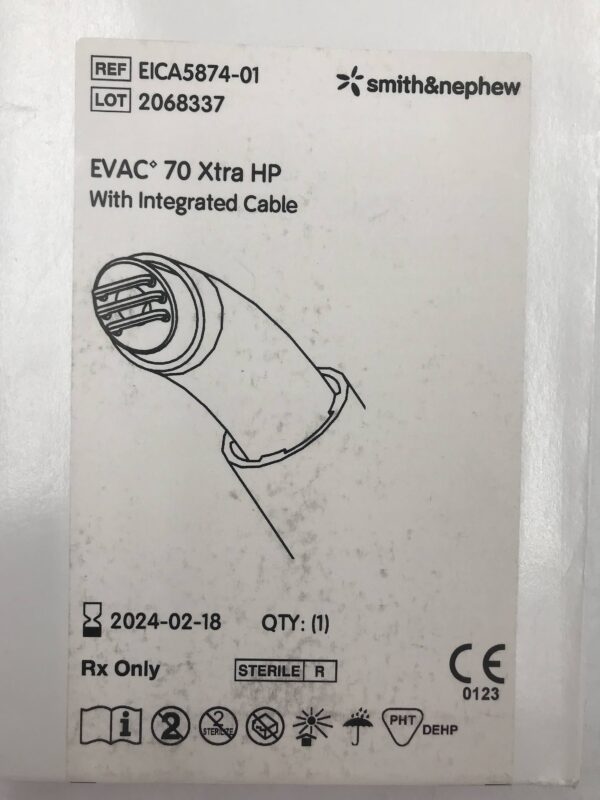 Smith&Nephew EICA5874-01 EVAC 70 Xtra HP with Integrated Cable (X) - GB ...