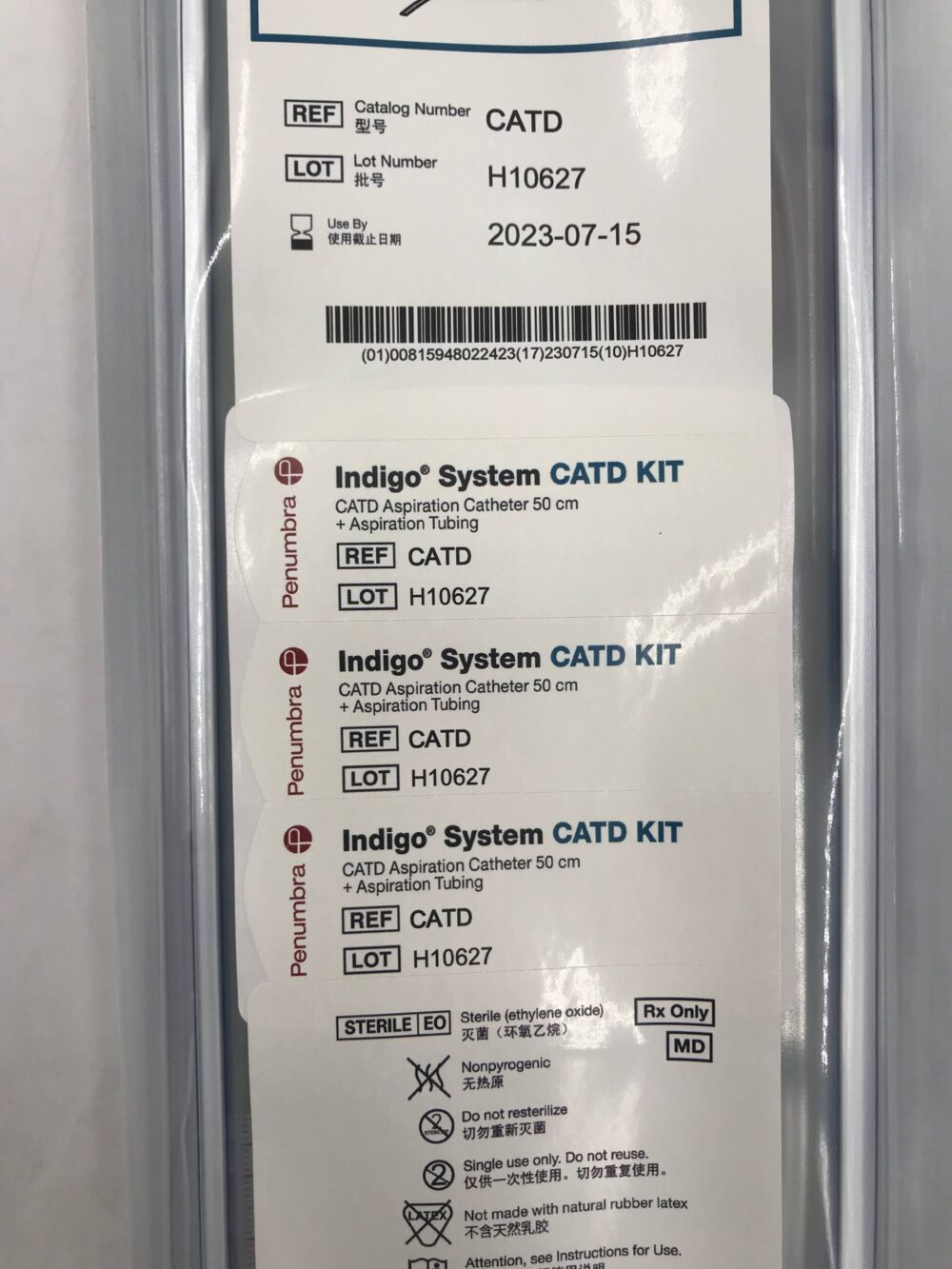 Penumbra CATD Aspiration Catheter D + Aspiration Tubing Catd Kit (X ...