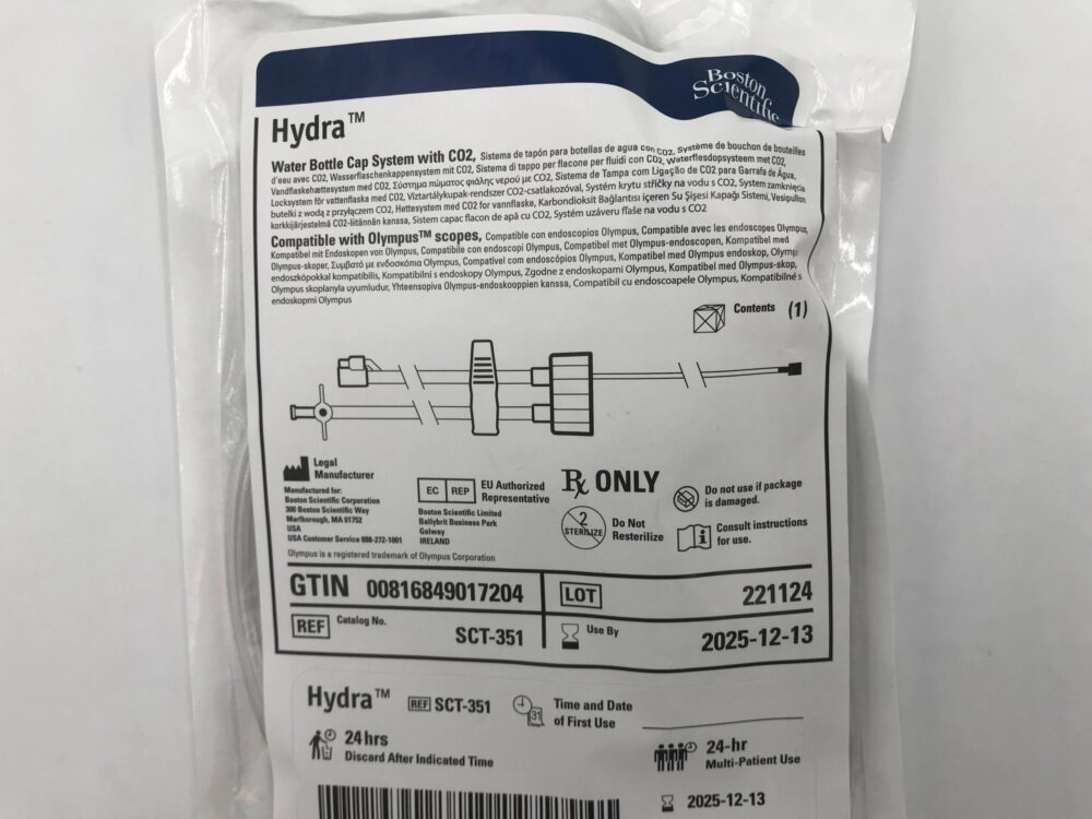 BOSTON SCIENTIFIC SCT351 Hydra Water Bottle Cap System w/CO2 GB TECH USA