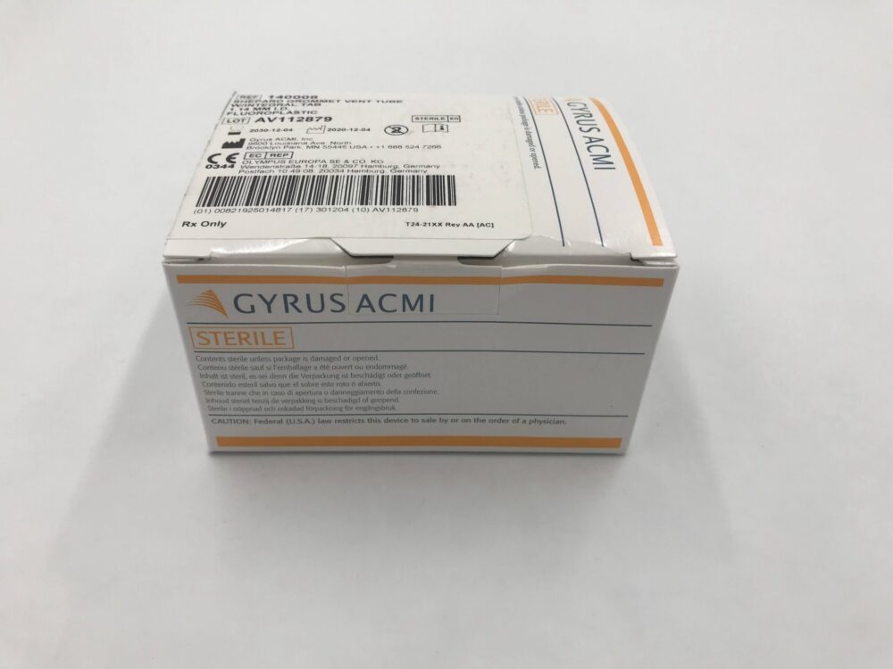 Gyrus 140008 Shepard Grommet Vent Tube w/Integral Tab 1.14mm I.D. (6