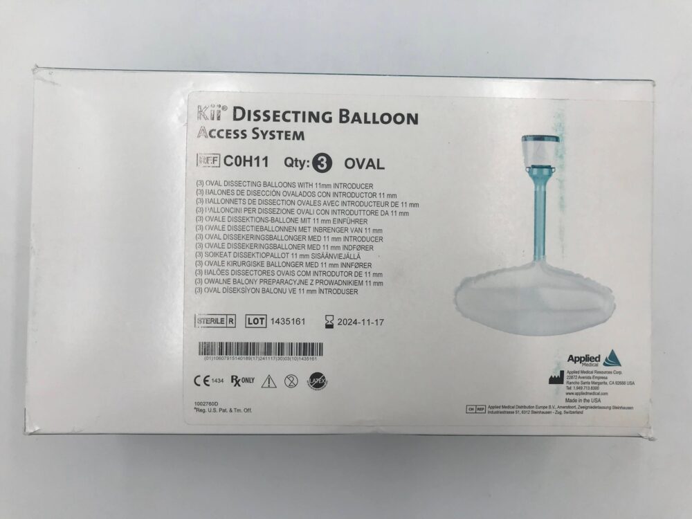 APPLIED MEDICAL C0H11 Kii Dissecting Balloon Oval w/ Introducer 11mm (3 ...